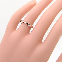 インフィニティ デザインリング 無限 イエローゴールドK10 結婚指輪 10金 ピンキーリング レディースリング