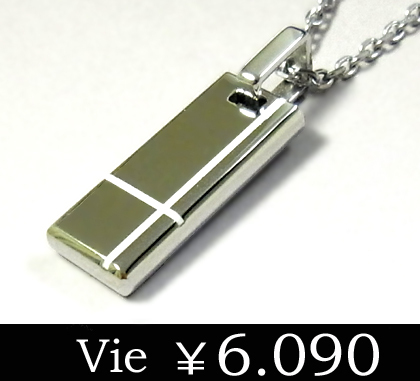 送料無料【vie】プレートレジンステンレスネックレス/ヴィー/クロス/n1078rp/aut_laの通販は