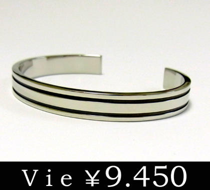 送料無料【vie】ステンレスバングル/ヴィー/ライン/モダン/aut_ma