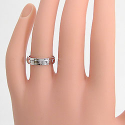 結婚指輪 バンドデザイン ペアリング ホワイトゴールドK18 マリッジリング 2本セット 18金 ブライダル 送料無料の通販は