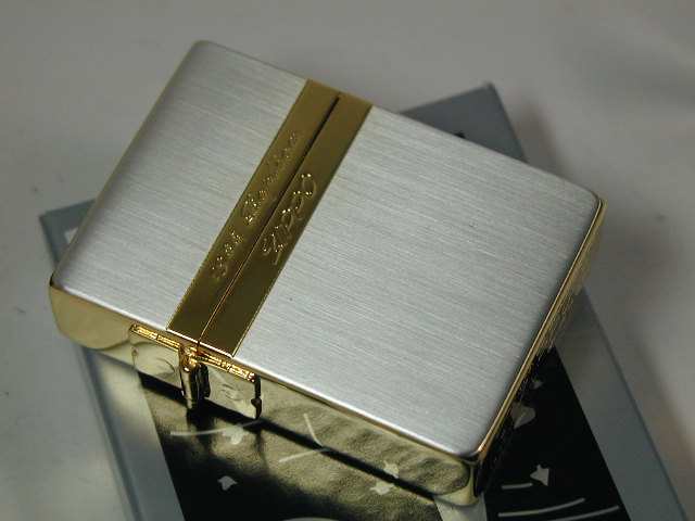 ジッポーZippo 1935CCレプリカ・ミラーラインSG★金銀シルバーゴールド新品