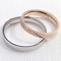 結婚指輪 一粒ダイヤモンド ペアリング ピンクゴールドK18 ホワイトゴールドK18 マリッジリング 18金 2本セット ブライダル  送料無料の通販はau PAY マーケット - ジュエリーアイ | au PAY マーケット－通販サイト