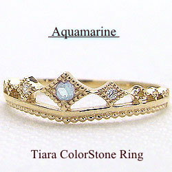 K18YG イエローゴールド リング アクアマリン 1.22 ダイヤモンド 0 K18YG イエローゴールド リング アクアマリン 1.22 ダイヤモンド