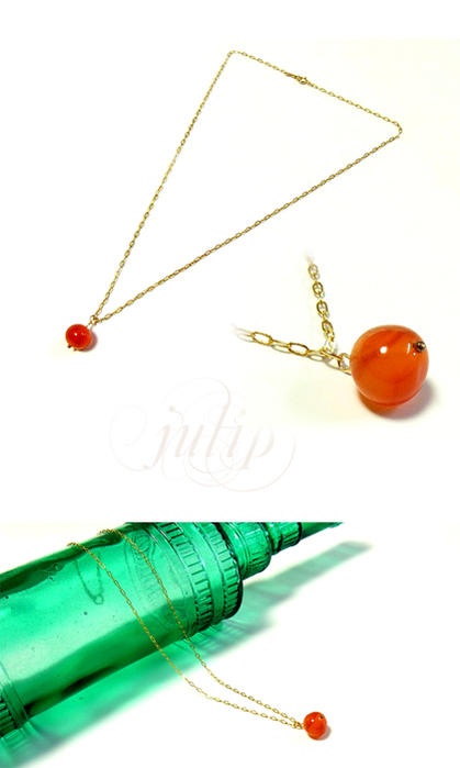 即納 送料無料【julip】カーネリアン ゴールドゴールドフィルドネックレス/ロングネックレス/ゴールド/Goldfilled/14KGF/st/au_1