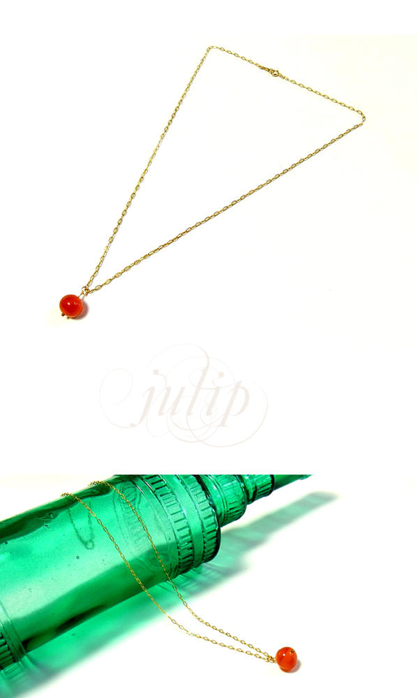 即納 送料無料【julip】カーネリアン ゴールドゴールドフィルドネックレス/ロングネックレス/ゴールド/Goldfilled/14KGF/st/au_3