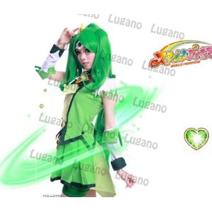 Dk7 スマイルプリキュア キュアマーチ 緑川 なお みどりかわ なお 風コスプレ衣装 ウィッグ 完全オーダメイドも対応可の通販はau Pay マーケット ルガーノショップ