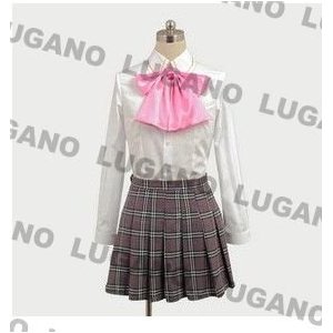 DK1077 リトルバスターズ!棗 鈴/三枝 葉留佳/ 西園 美魚/朱鷺戸 沙耶　女子制服 風 コスプレ衣装　　完全オーダメイドも対応可能_3