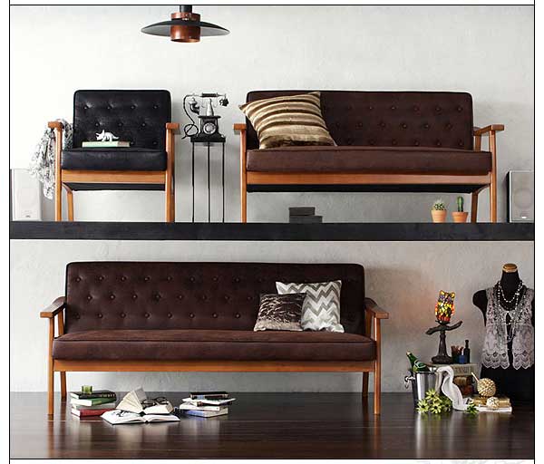 木肘ヴィンテージソファ Bedford ベドフォード 木肘ヴィンテージソファ