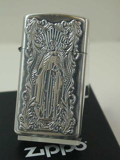 Zippo ジッポー アラベスク マリア ディープエッチング 両面加工