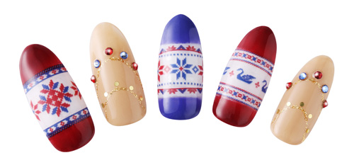 写ネイル ノルディック 北欧伝統的な模様 メリーゴーランドのノルディックは可愛さも話題性もno 1 の通販はau Pay マーケット ネイル ショップcutienail