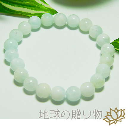 レア◆和み石・ストレス開放ブルーアラゴナイトAA8ｍｍブレスレットの通販は