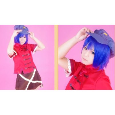 DW048 ◇東方Project 東方神霊廟風 宮古芳香 風 コスプレウィッグ ＋ 