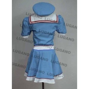 DK1163 ☆ ディズニー ♪ ミニー 風 ブルー コスプレ衣装 完全オーダ