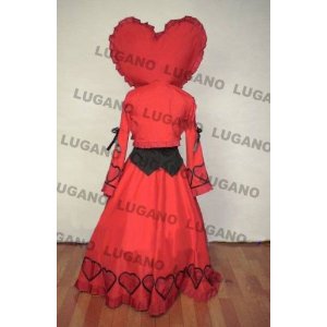 DK1170 ★ ディズニー ♪ ハートの国のアリス ★　女王ビバルディ   風    コスプレ衣装   完全オーダメイドも対応可能 DK1170 ☆ ディズニー ♪ ハートの国のアリス ☆ 女王ビバルディ 風