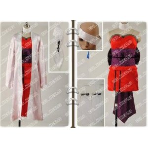 DK2083  VOCALOID からくり卍ばーすと 鏡音リン　コスチューム　　コスプレ衣装　完全オーダメイドも対応可能