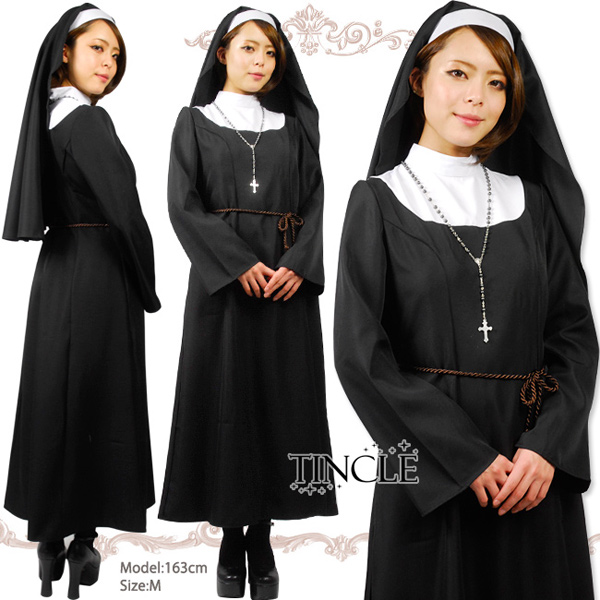 値下げ レディース コスチューム 神聖なるシスター 修道女 シスター ハロウィン 衣装 仮装 コスプレ 十字架 の通販はau Pay マーケット Tincle ティンクル 営業日午前9時までの注文を当日発送