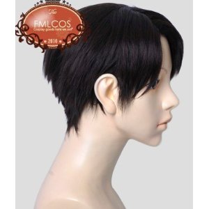 DW784 進撃の巨人 リヴァイ風 コスチューム コスプレウイッグ＋