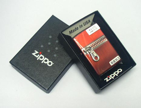 送料140円〜新品正規品 珍品！ジッパーチャック型イオン仕上げ(レッド）ZIPPOジッポライター☆おまけメンテブラシ付き！｜au PAY マーケット