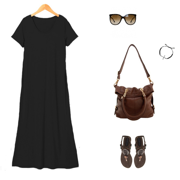 シンプルデザイン半袖uネックカットソーマキシワンピース マキシ丈 ロング丈 海外セレブ ファッション レディース カット Saleの通販はau Pay マーケット パロスペシャルw 5250円以上で送料無料