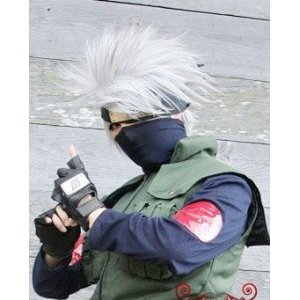 DW1332 Naruto☆ナルト カカシ風 コスプレウィッグ ＋ウイッグ