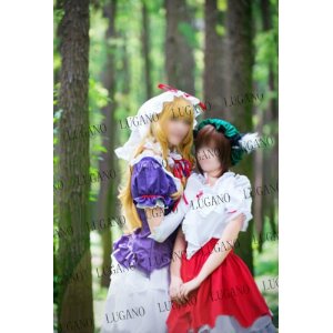 DK1802 東方Project 橙風★ 衣装 + 耳飾り + 尾風 コスチューム コスプレ　コスプレ衣装　完全オーダメイドも対応可能 DK1802 東方Project 橙風☆ 衣装 + 耳飾り + 尾風 コスチューム