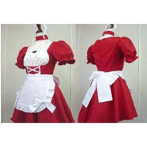 DK2304 新世紀エヴァンゲリオン◆惣流アスカラングレー　メイド服　コスチューム、　コスプレ衣装　完全オーダーメイドも対応可能