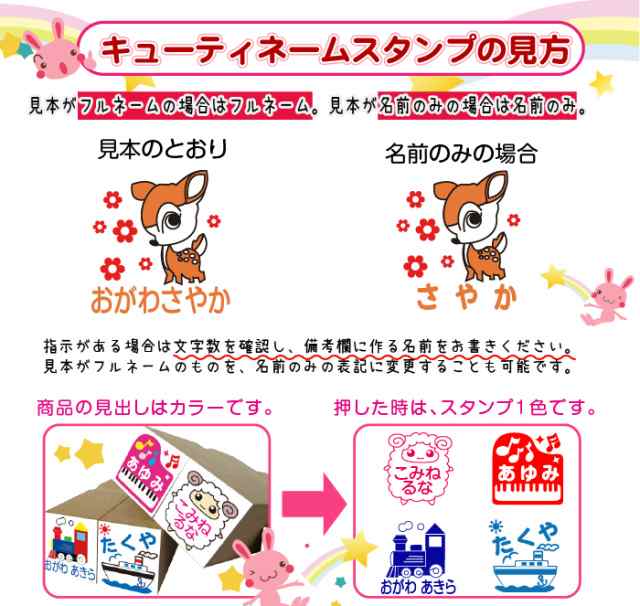おなまえはんこ13点セット 入園 入学時のお名前書きに 布にも押せるスタンプ台付 お名前スタンプ お名前シール ゴム印 au pay マーケット