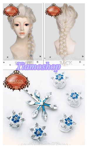 アナと雪の女王 エルサ女王 風 衣装 ウイッグ 髪飾りセット コスプレ衣装 完全オーダメイドも対応可能 K3260の通販はau Pay マーケット ティアーモショップ