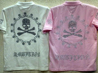 ビーアンビション　半袖ポロシャツ　スカルラインストーン Be Ambitionの通販は 6,900円