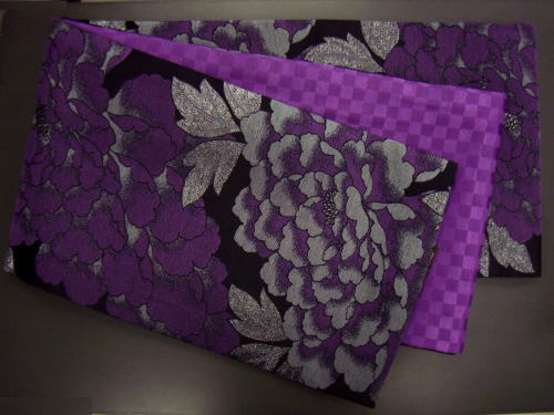 振袖 洗える お買上 お仕立上がり 袋帯 長襦袢 3点セット 黒地八重桜