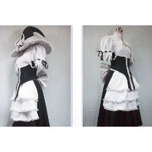 DK1781  高品質コスプレ衣装 東方Project 永夜抄　レースフリル 霧雨魔理沙風　コスチューム、コスプレ_1