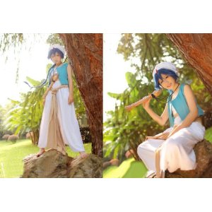 DK2185 マギMAGI ★アラジン　衣装＋ウイッグ＋道具フルセット コスチューム、コスプレ衣装  完全オーダーメイドも対応可能