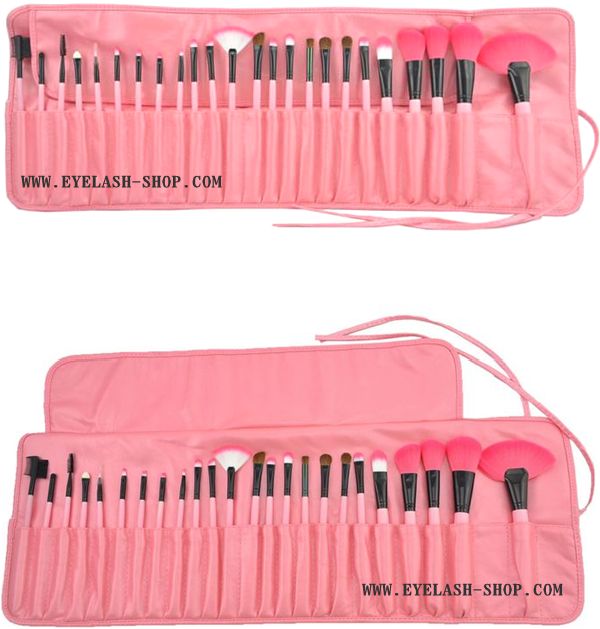 メイクブラシセット、化粧ブラシセット、ブラシ専用収納ケース付き24本セット STZ-2405PK メイクブラシセット、化粧ブラシセット、ブラシ専用収納ケース付き24本