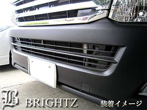 BRIGHTZ HIACE ハイエース 200 3型 標準 ナロー アンダーグリル 黒 Zタイプ フロント バンパー エアロ フェイス ガード  GRI−UND−009｜au PAY マーケット