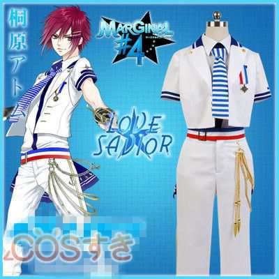 MARGINAL#4　マージナルナンバーフォー LOVESAVIOR　 桐原アトム 海軍風 制服 コスプレ衣装 高品質 新品 Cosplay アニメ の通販は