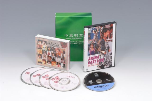 中森明菜 AKINA NAKAMORI SUPER BEST COLLECTION “AKINA+EAST LIVE” 4CD　BEST　ALBUM　+　BEST SELLER　DVD”EAST　LIVE” 5枚組の通販は 10,669円