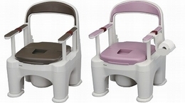 パナソニック　ポータブルトイレ座楽　ラフィーネ　プラスチック便座タイプ