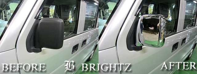 BRIGHTZ NV100クリッパー DR64V メッキドアミラーカバー Bタイプ MIR−SID−052｜au PAY マーケット