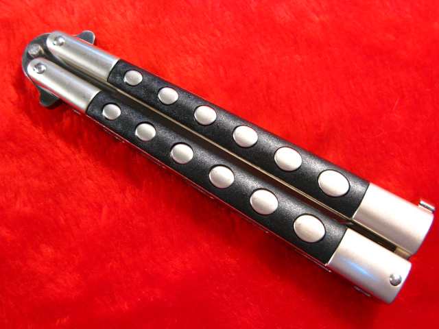 遠州屋】 バタフライナイフ 5inch ハーフセレーション 半波刃 遠州屋】 バタフライナイフ 5inch ハーフセレーション 半波刃