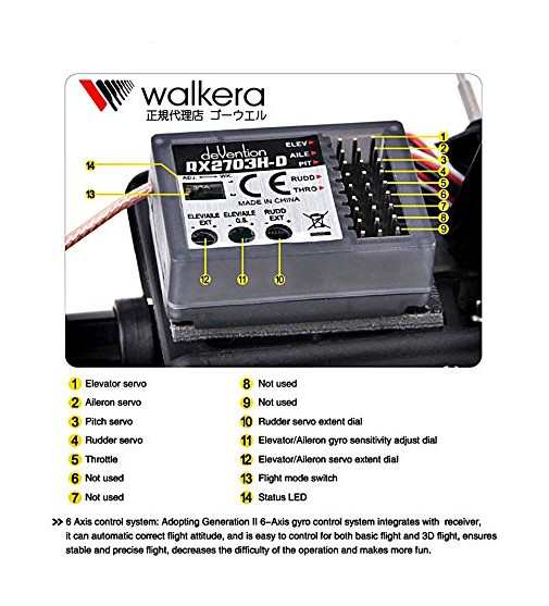 Walkera V450D03 3D 6軸ジャイロ Flybarless ヘリコプター