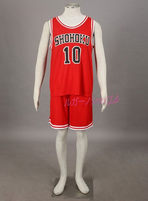 超経典 Slam Dunk スラムダンク 湘北高校 桜木 花道 背番号10 ユニフォーム レッド コスプレ衣装 Cosplay コスチュームの通販はau Pay マーケット ルガーノショップ