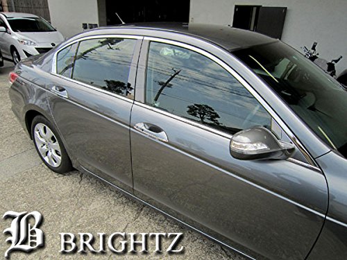 BRIGHTZ インスパイア CP3 超鏡面ステンレスブラックメッキピラーパネル バイザー無用 8PC PIL−BLA−101の通販は