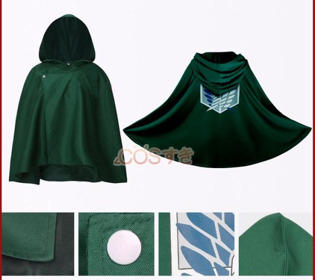 【フルセット】進撃の巨人 コスプレ衣装 S～Mサイズ ウィッグ・ブーツ付き 送料無料 進撃の巨人 調査兵團 ミカサ ブーツ ウイッグ 全部