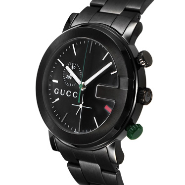 グッチ YA101331MSS-BLK クロノ 腕時計 GUCCI/import