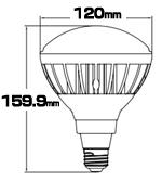 口金E26 30W 撮影照明用 LED電球 散光型 写真照明用電球 LEDランプ