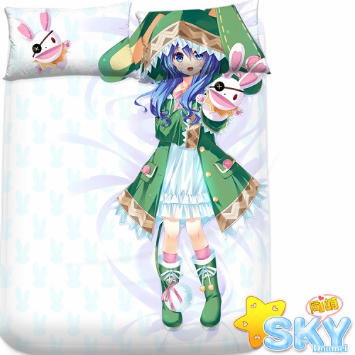 描き下ろし添い寝シーツ♪デート・ア・ライブ 四糸乃シングル フィットタイプシーツ&ピローケースセット/アニメ/200X120cmの通販は 6,277円