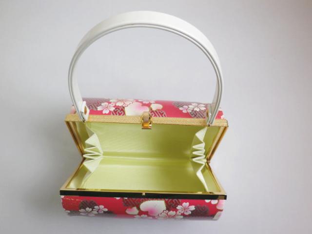 草履バッグセット 大きいサイズ ３Ｌ 26ｃｍ 日本製 横丸型ピンク白ぼかし地桜桜 振袖 成人式 卒業式 袴 訪問着 着物 振袖用 XＬ_3