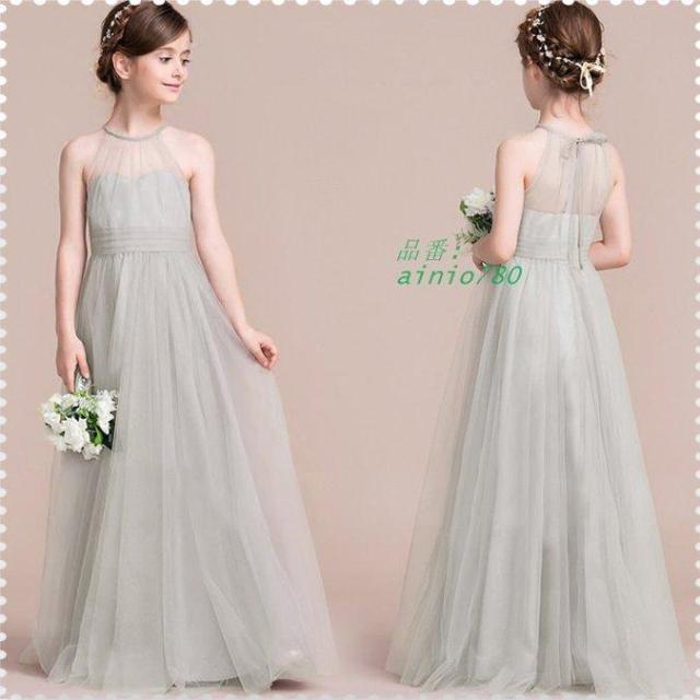 ジュニアドレス 子供ドレス ピアノ発表会 ふんわりチュール160 150 140 演奏会 キッズ 子供服 こども 結婚式 フォーマル コンクール