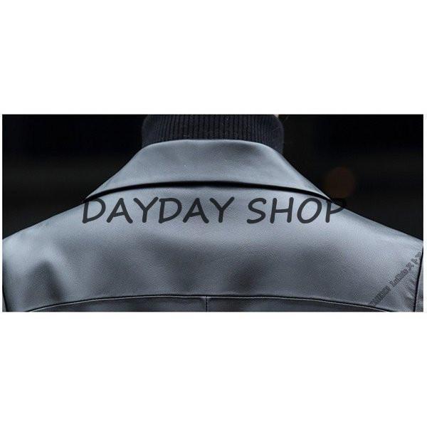 SALE レザー チェスターコート ジャケット メンズ スタイリッシュ 男性