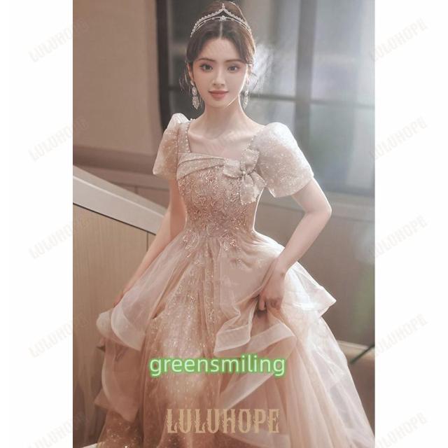 ドレス 大人 ピアノ発表会 ドレス 演奏会 結婚式 袖付き 大きいサイズ パーティードレス ロングドレスお呼ばれ可愛い